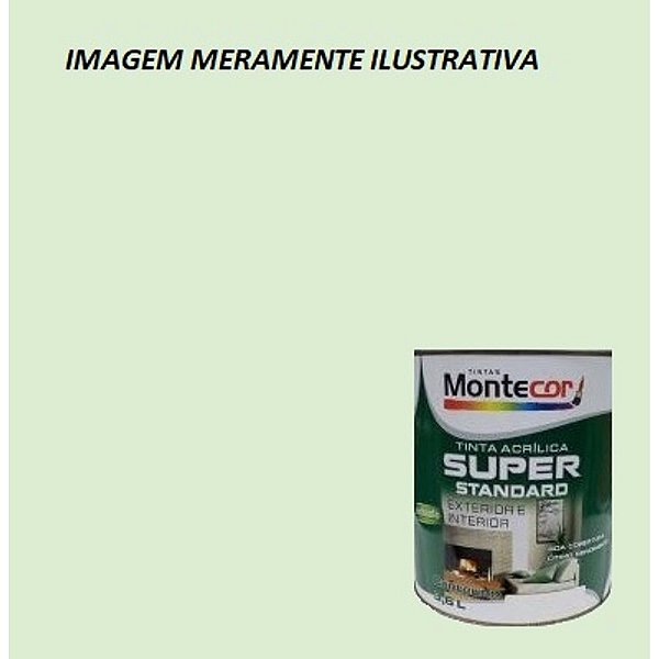 LÁTEX SUPER 3,6 LITROS VERDE PRIMAVERA 0173G MONTECOR TINTAS 343137