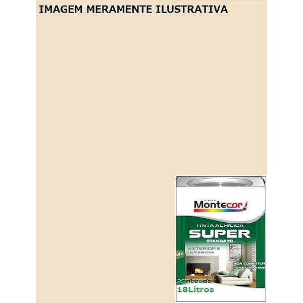 LÁTEX SUPER 18 LITROS PÉROLA 71L MONTECOR TINTAS 343315
