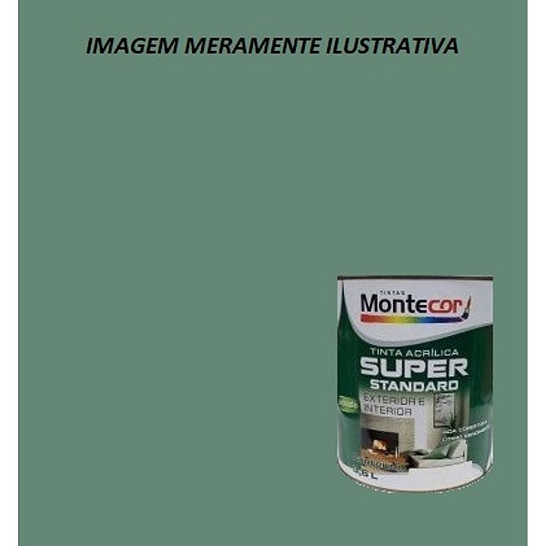 LÁTEX SUPER 3,6 LITROS VERDE PISCINA 0174G MONTECOR TINTAS 350125