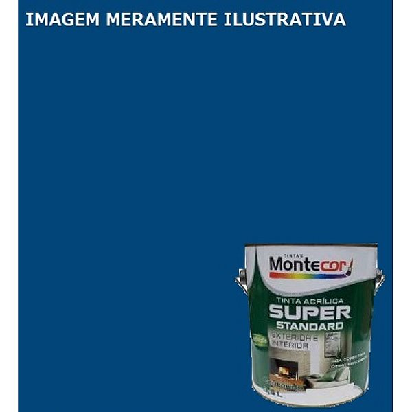 LÁTEX SUPER 3,6 LITROS AZUL PROFUNDO 0061G MONTECOR TINTAS 359211