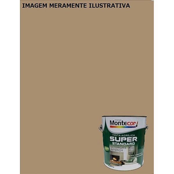 LÁTEX SUPER 3,6 LITROS CAMURÇA 0064G MONTECOR TINTAS 428779
