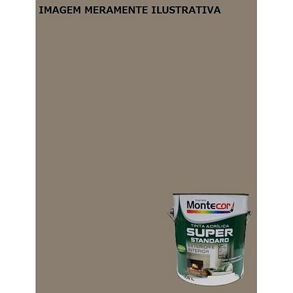 LÁTEX SUPER 3,6 LITROS CONCRETO 585181 MONTECOR TINTAS 585181