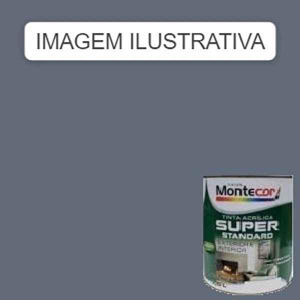 LÁTEX SUPER 3,6 LITROS CINZA GRANIZO 0240G MONTECOR TINTAS 697427