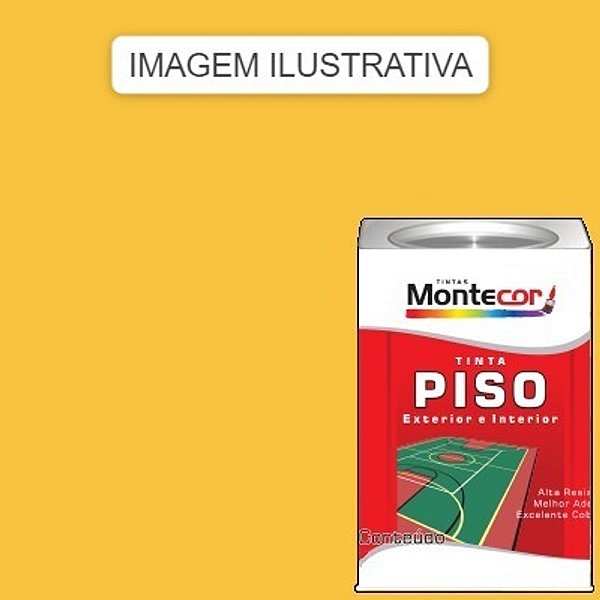 LÁTEX PISO 18 LITROS AMARELO 0015L MONTECOR TINTAS 343358
