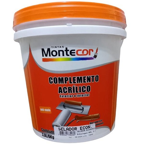 SELADORA 3,6LTS ACRIL/ECONOMICO 0024BAL3.6 MONTECOR TINTAS 343170