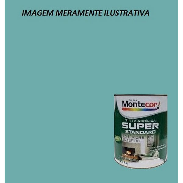 LÁTEX SUPER 3,6 LITROS VERDE SUAVE 0075G MONTECOR TINTAS 428752