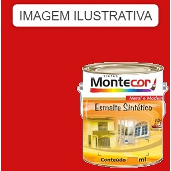 ESMALTE SINTÉTICO 1/16 VERMELHO 148D MONTECOR TINTAS 695378