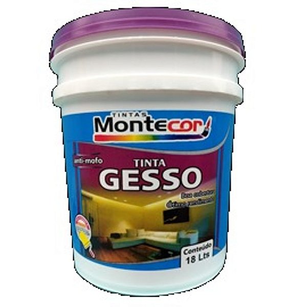 TINTA GESSO 18 LITROS ACRÍLICA 570BAL18 MONTECOR TINTAS 585505