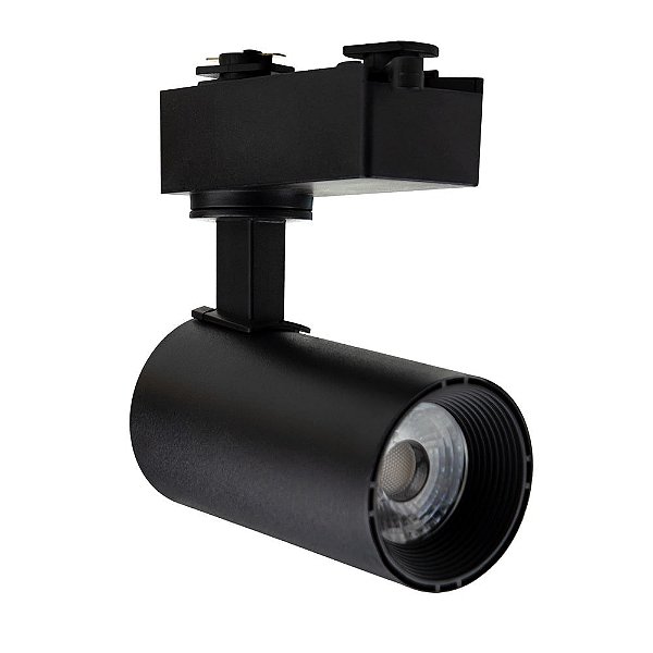 LUMINÁRIA BLUMENAU SPOT PARA TRILHO 5W PRETO 6500K