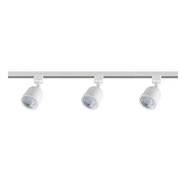 LUMINÁRIA BLUMENAU TRILHO 3SPOTS LED 15W BR 6500K