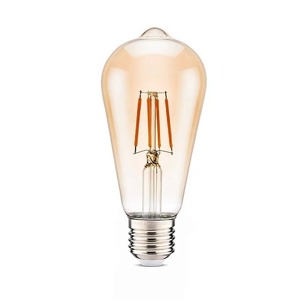 LÂMPADA LED BLUMENAU PERA 4W 2200 E27 ST64