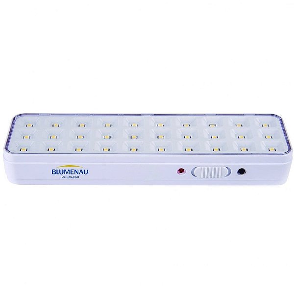 LUMINÁRIA DE EMERGÊNCIA BLUMENAU 30LEDS 1W BIVOLT 391