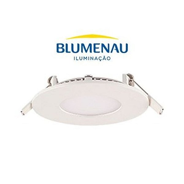 PAINEL LED BLUMENAU BRANCO EMBUTIR 3,5W 6500K REDONDO BIVOLT