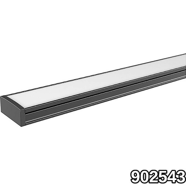 PERFIL LED BLUMENAU SOB 17X7X3 PT ALUM