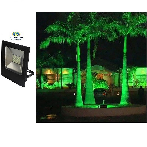 REFLET LED BLUMENAU 50W VERDE BIV