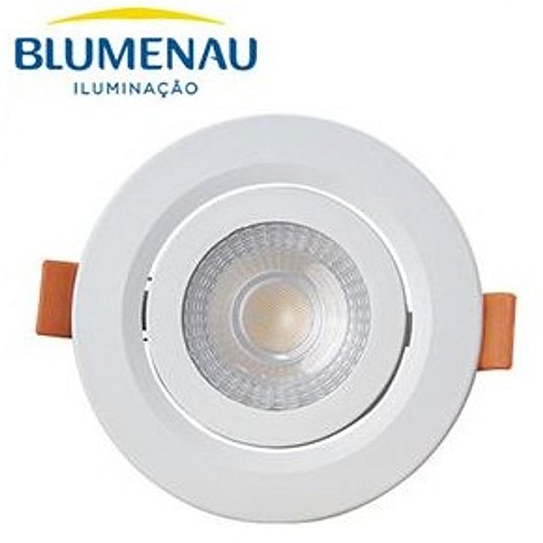 LUMINÁRIA SPOT LED BLUMENAU EMB 3W REDONDO 3000K BIVOLT