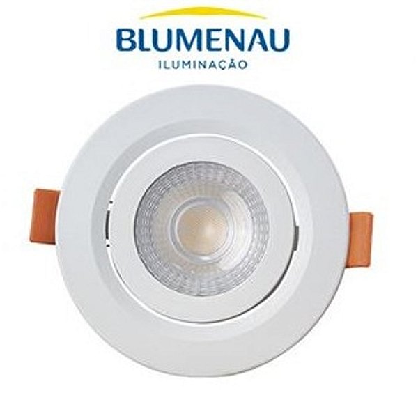LUMINÁRIA SPOT LED BLUMENAU EMB 6W REDONDO 3000K BIVOLT