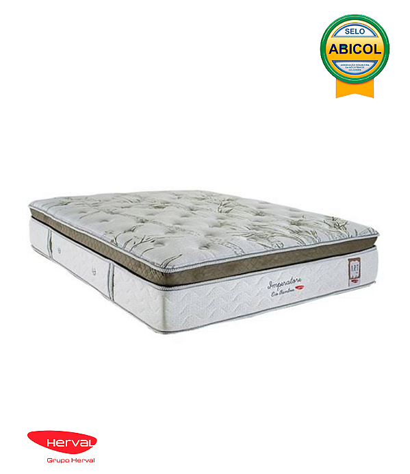 COLCHÃO HERVAL IMPERATORE BAMBOO MOLAS ENSACADAS