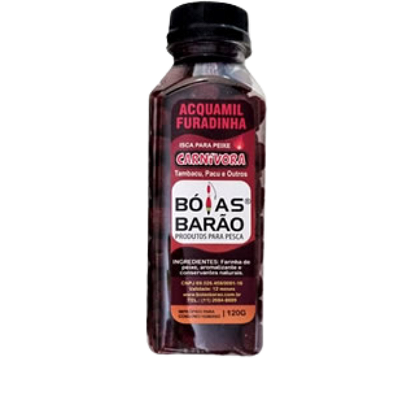 Isca Boias Barão Ração Furadinha Acquamil 120g