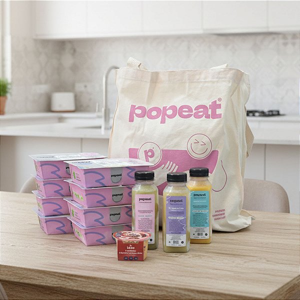 Kit Experimenta! | 8 Marmitas + 3 Sucos + 1 Sobremesa zero + Brinde