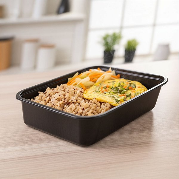 Omelete de Queijo e Legumes com Arroz 7 Grãos e Mix de Repolho e Cenoura | 300g