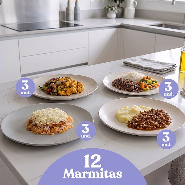 Kit do Mês: Agosto | 12 Marmitas Saudáveis