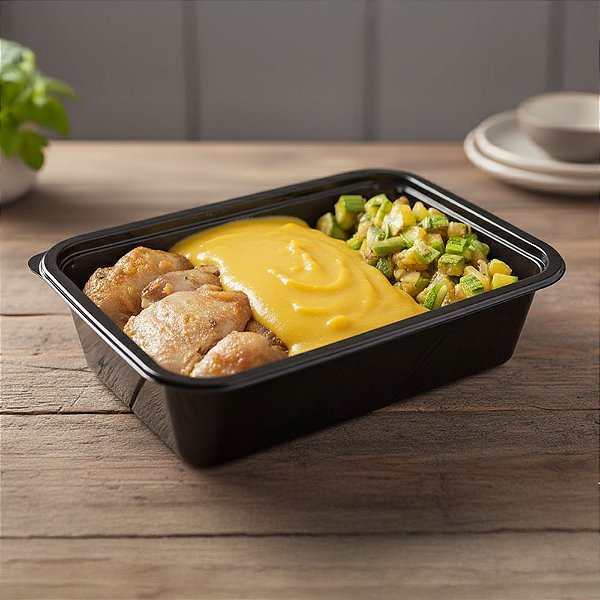 Sobrecoxa Grelhada com Purê de Mandioquinha e Abobrinha | 550g | GMH : 1_un