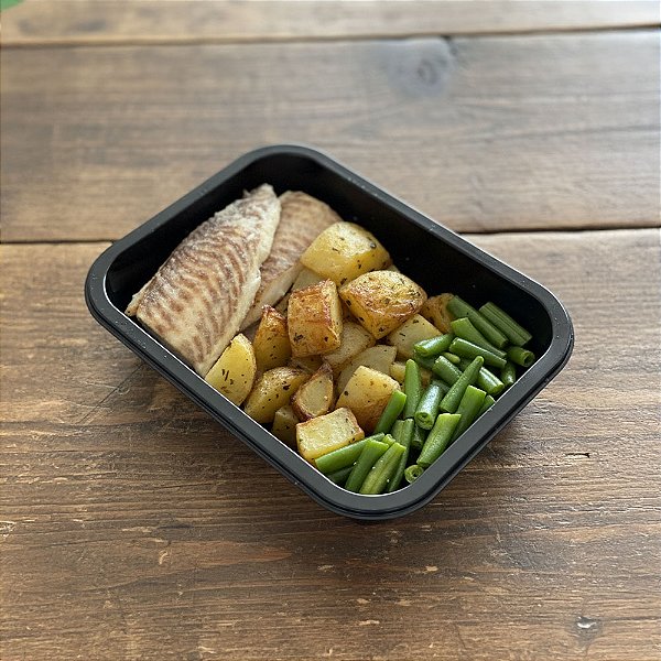Tilápia com Batata Assada e Vagem | 450g | GMH : 1_un