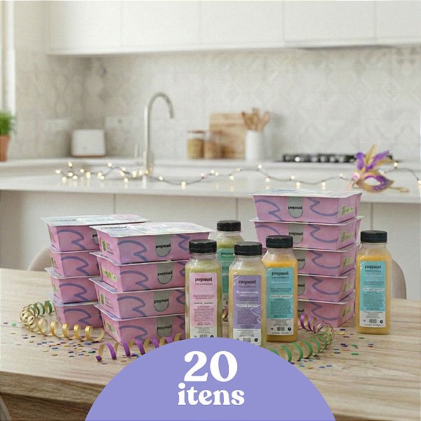 Kit Detox Pós-Carnaval | 20 Refeições