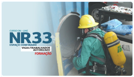 NR 33 - Espaço Confinado - Supervisor (8 H. EaD) - Reciclagem