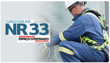 NR 33 - Espaço Confinado - Supervisor (32 H. Semipresencial) - Formação e Reciclagem