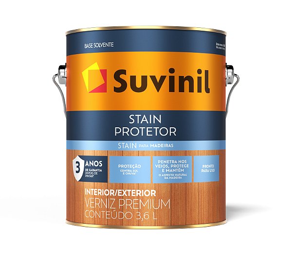Verniz Premuim Stain Protetor Acetinado Natural 18L Suvinil