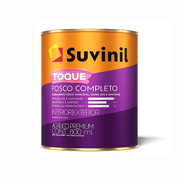 Tinta Acrílica Toque Fosco Completo Interno e Externo 900mL Suvinil