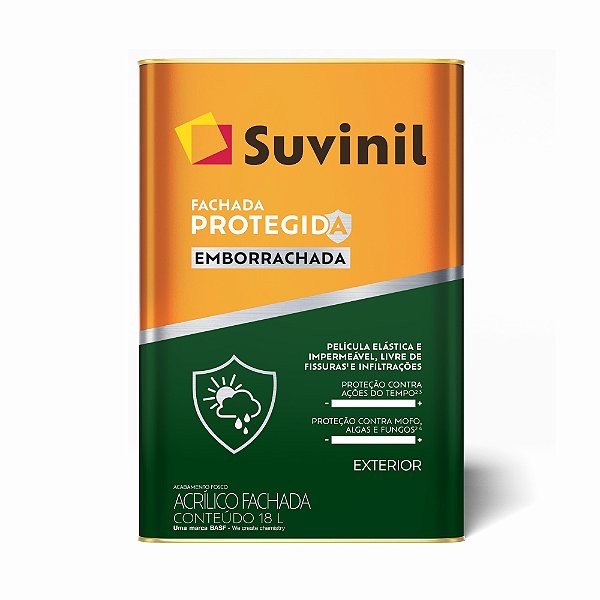 Tinta Acrílica Fachada Protegida Emborrachada 18L Suvinil