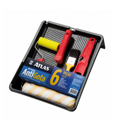 Conjunto De Pintura Antigota 6 Peças Completo AT1017 Atlas