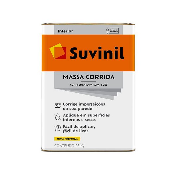 Massa Corrida Premium Lata 25kg Suvinil