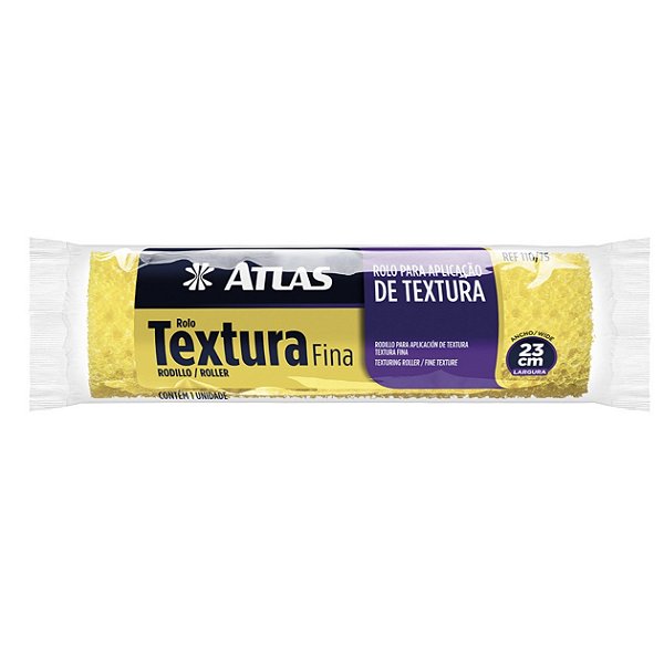 ATLAS ROLO DE TEXTURA FINA DE ESPUMA 23CM