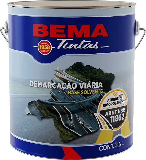 Bema- Demarcação Viária Base Solvente 3,6L