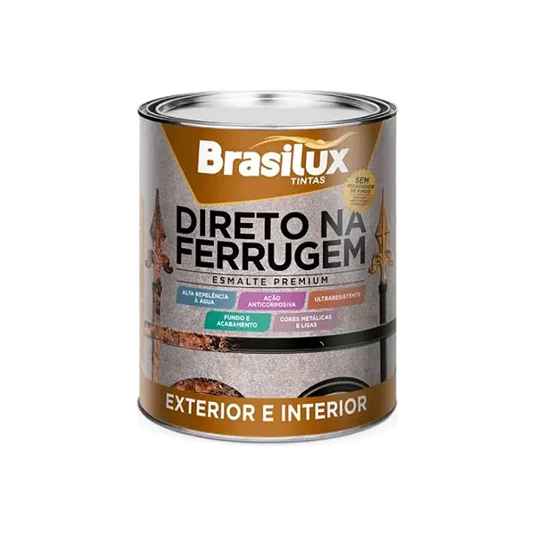 BRASILUX DIRETO NA FERRUGEM PRATA 900ml