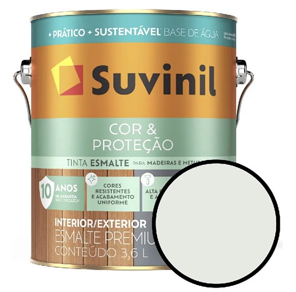 Esmalte Suvinil Cor & Proteção Gelo Acetinado Base Água 3,6l
