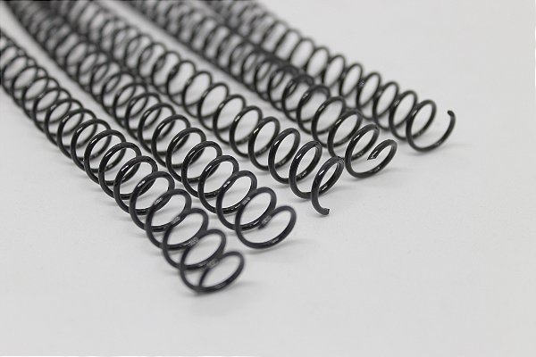 ESPIRAL PARA ENCADERNAÇÃO 9MM PRETO COM 100 UNIDADES