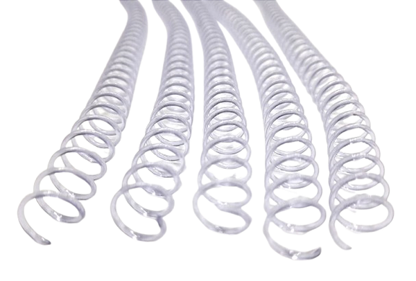 ESPIRAL PARA ENCADERNAÇÃO 9MM INCOLOR COM 100 UNIDADES