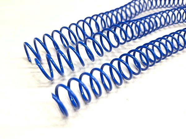 ESPIRAL PARA ENCADERNAÇÃO 7MM AZUL COM 100 UNIDADES