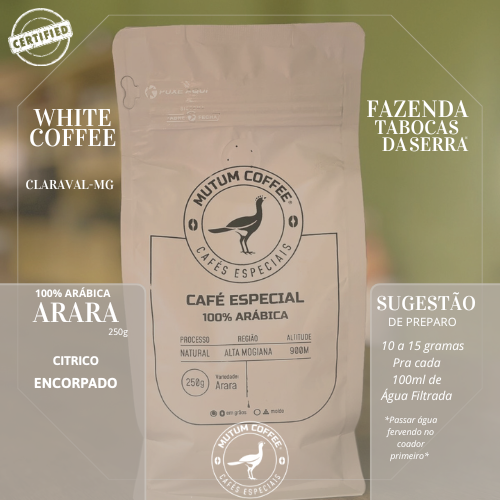 Café Especial White Coffee  da Mutum Coffee 250g