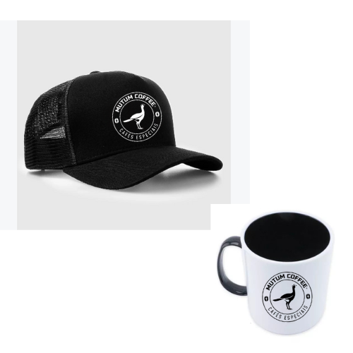 Kit Boné Mutum Coffe Preto + Caneca