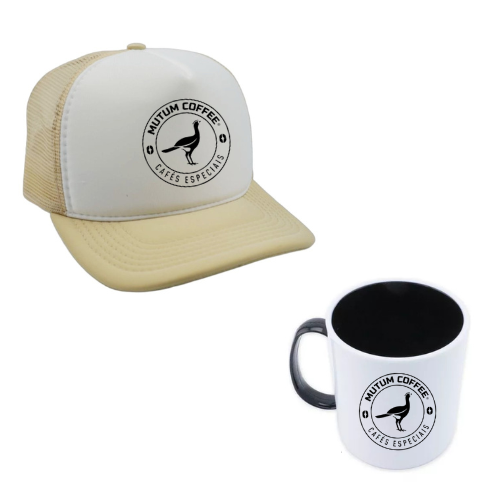 Kit Boné Mutum Coffe Beje+ Caneca