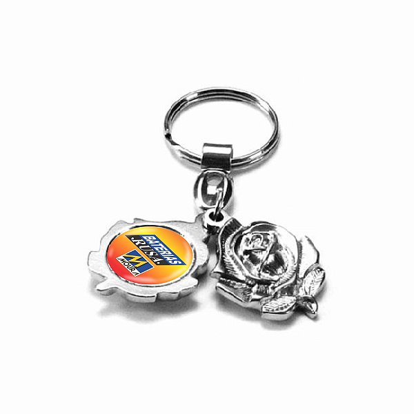 CHAVEIRO METAL ROSA  PERSONALIZADO
