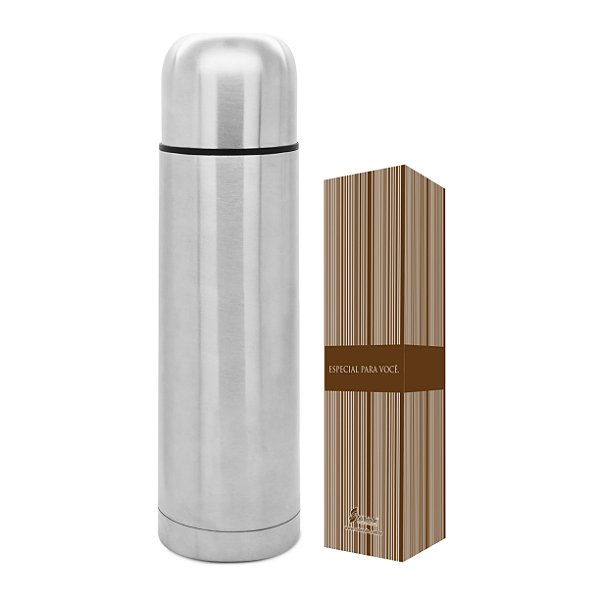 GARRAFA TERMICA INOX 500ML PERSONALIZADO