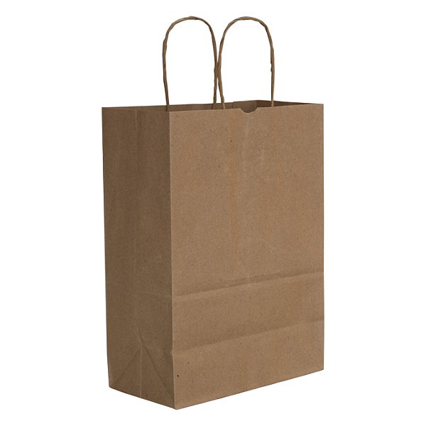 SACOLA PAPEL ALÇA TORCIDA 35X44X13,5CM KRAFT 0  PERSONALIZADO