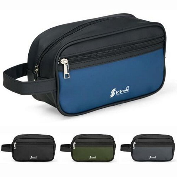 NECESSAIRE COURO SINTETICO